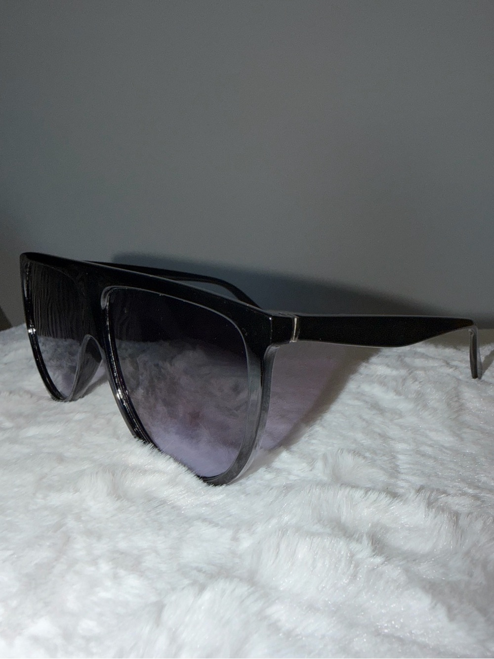 Black Gradient Shield Sunglasses